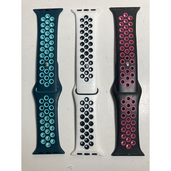 (3) Nylon Silicone Sport Bands Strap for Apple Watch SE 38/40mm - NEW - Picture 1 of 3